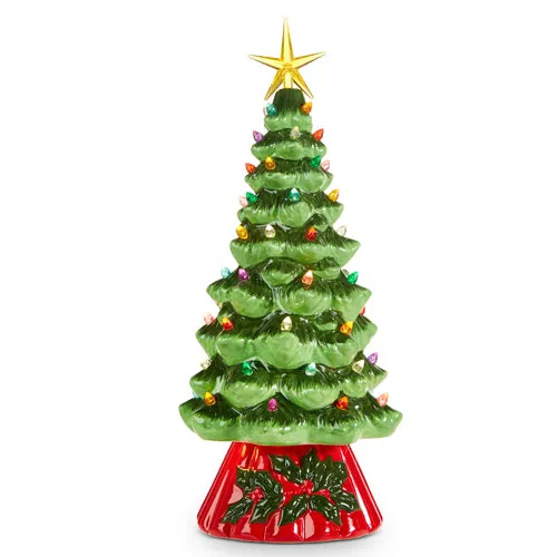 13.75" Animated Vintage Lighted Tree