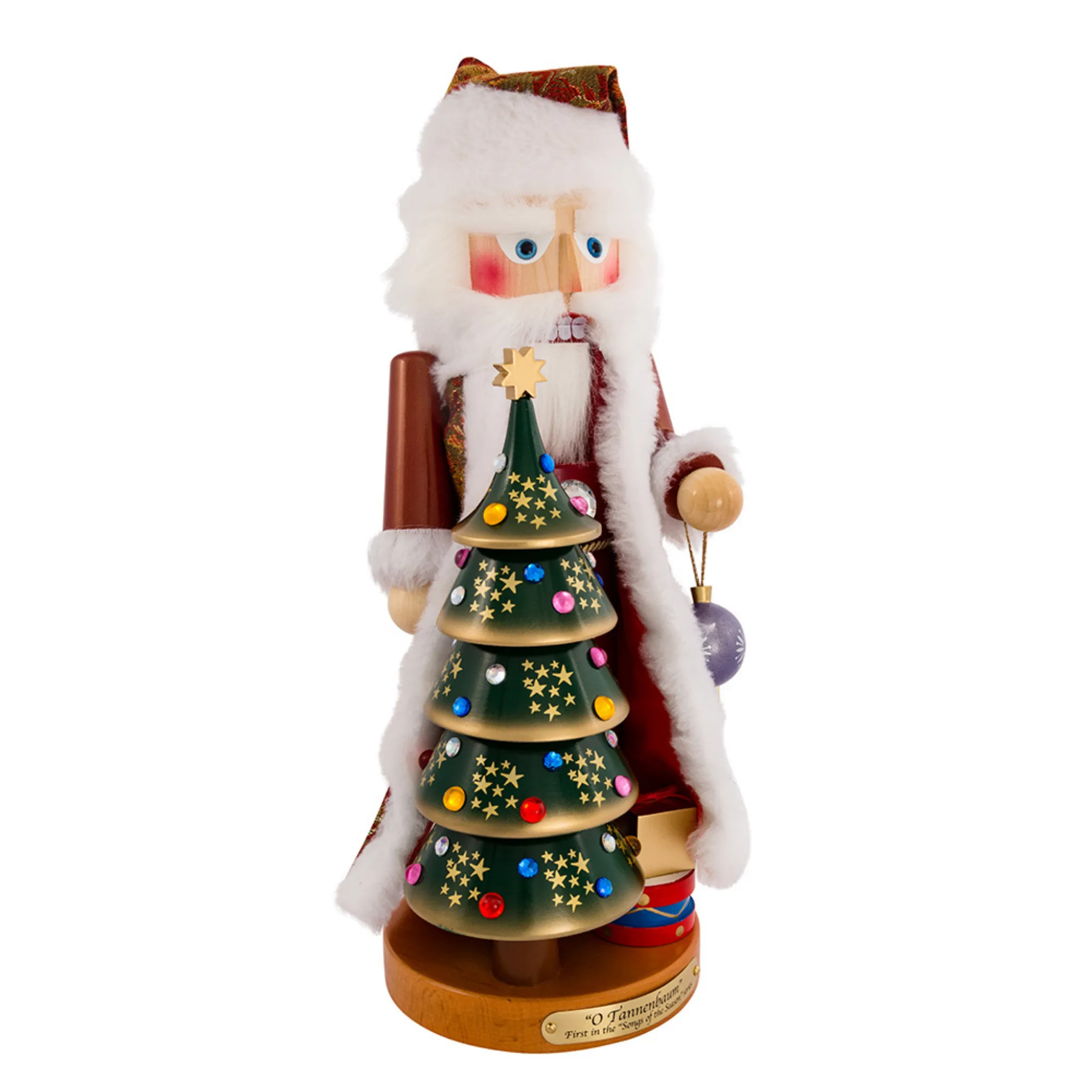 17" Steinbach O Tannenbaum Musical Santa Nutcracker