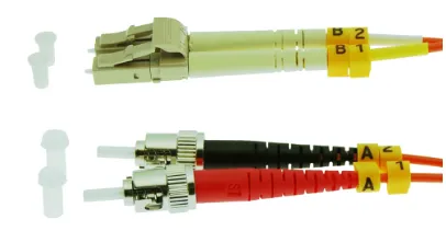 1m ST-LC Duplex Multimode 62.5/125 Fiber Optic Cable