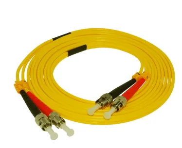 1m ST-ST Duplex Singlemode 9/125 Fiber Jumper Yellow