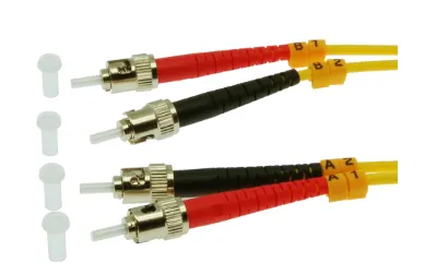 1m ST-ST Duplex Singlemode 9/125 Fiber Jumper Yellow