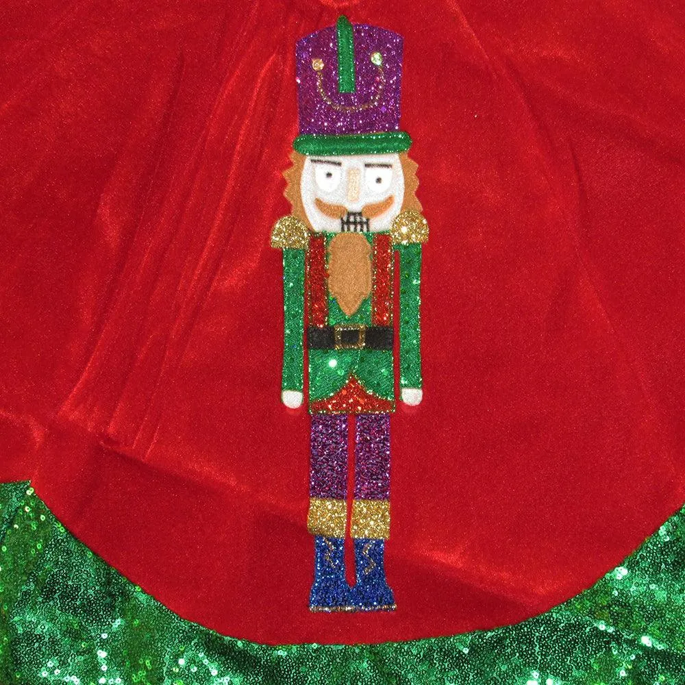 48" Velvet Nutcracker Tree Skirt