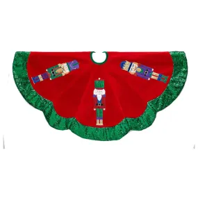 48" Velvet Nutcracker Tree Skirt