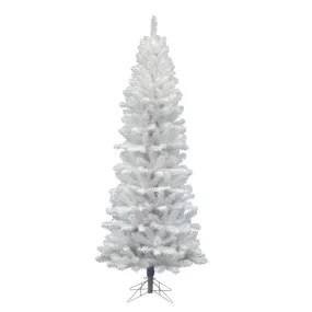 7.5' White Salem Pencil Pine Artificial Christmas Tree, Unlit