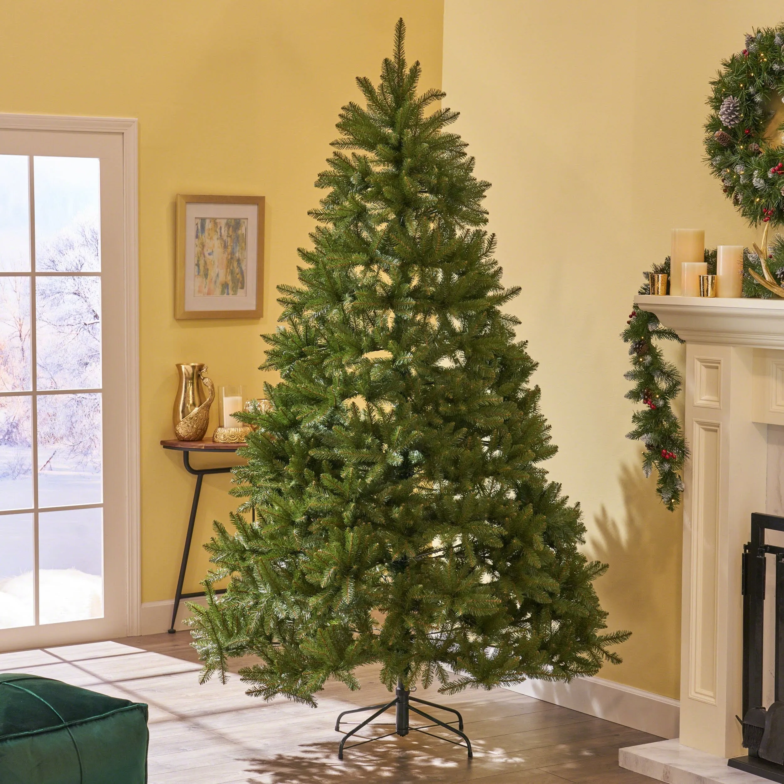 9-foot Fraser Fir Hinged Artificial Christmas Tree - NH813703