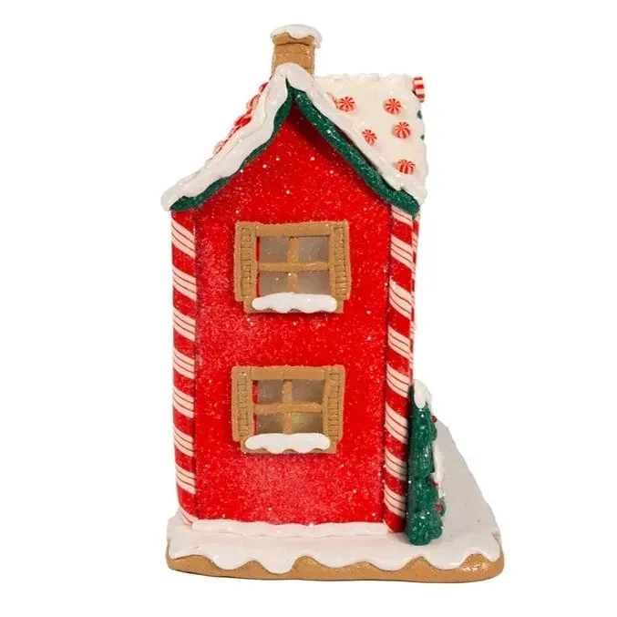 9.5" Battery-Operated Lighted Musical Gingerbread House