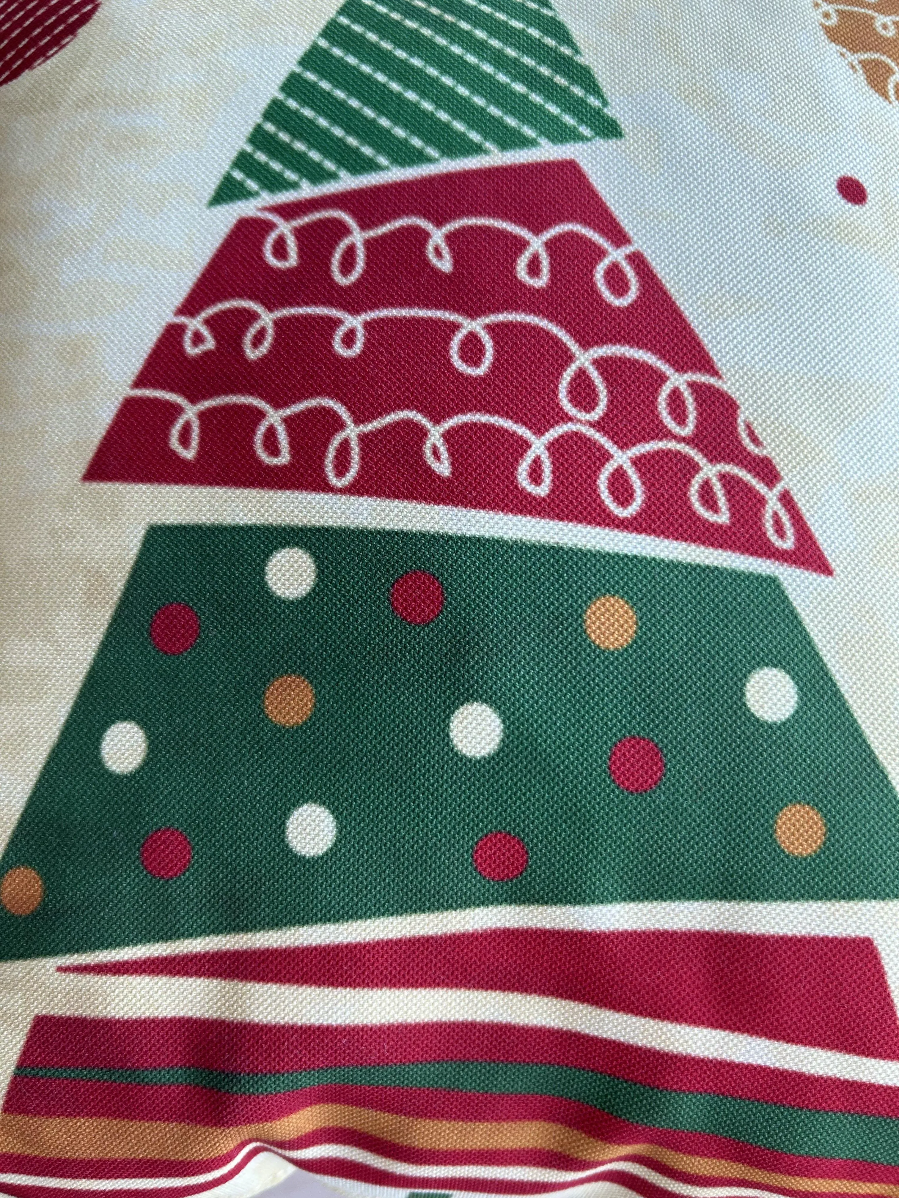 Abstract Christmas Tree Pattern Pillow Cover, Holiday Decorating