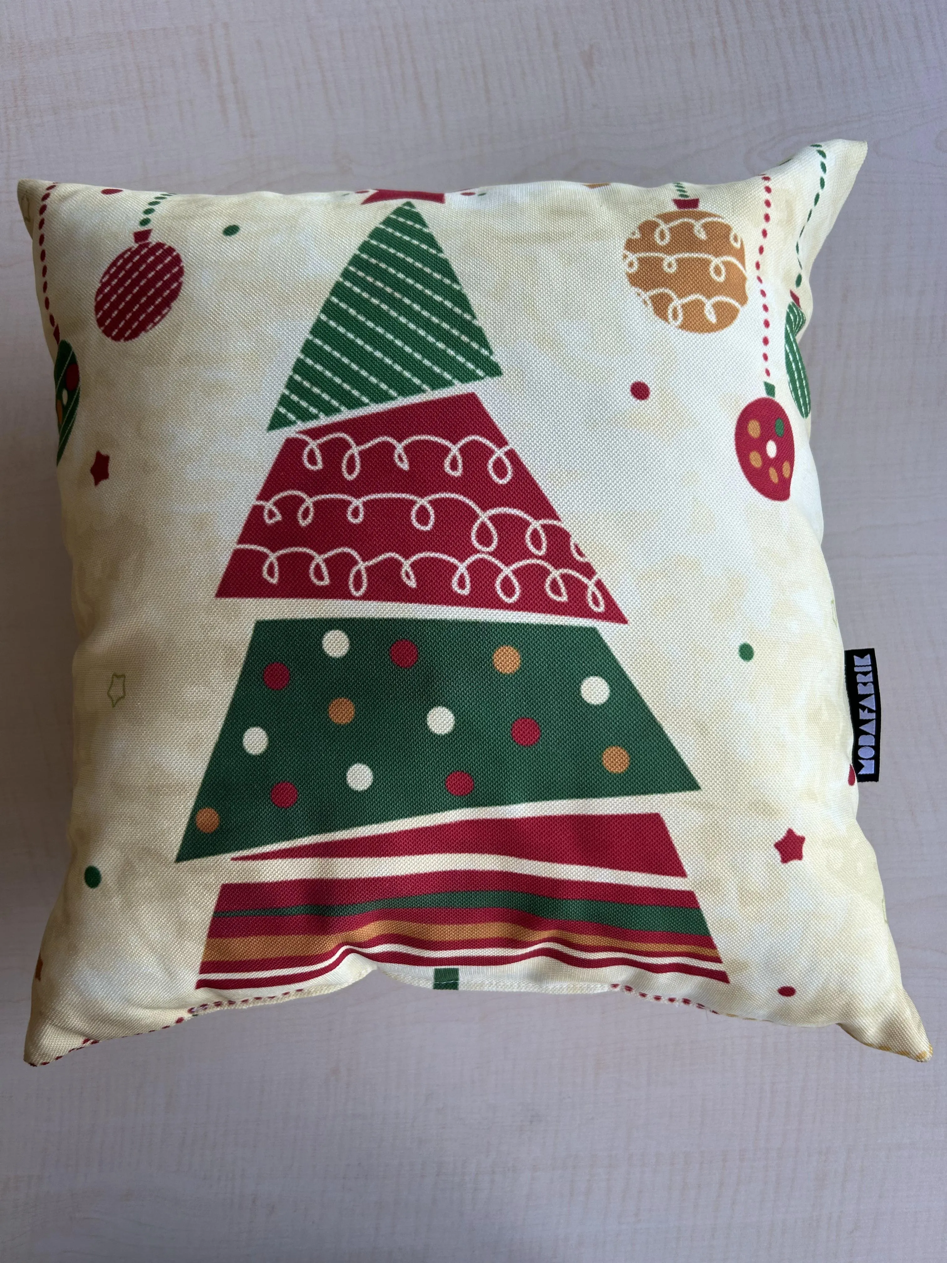 Abstract Christmas Tree Pattern Pillow Cover, Holiday Decorating