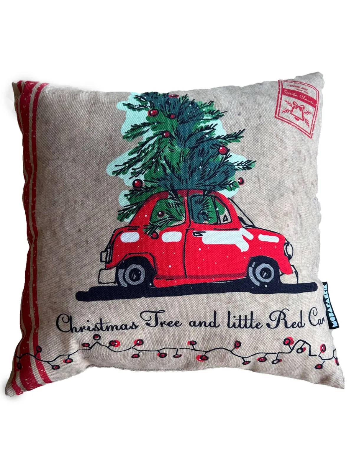 Antique Car Pattern Pillow Cover, Holiday Decorating