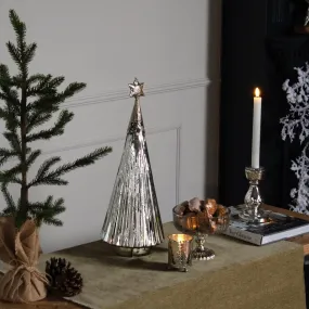 Antique Silver Glass Xmas Tree