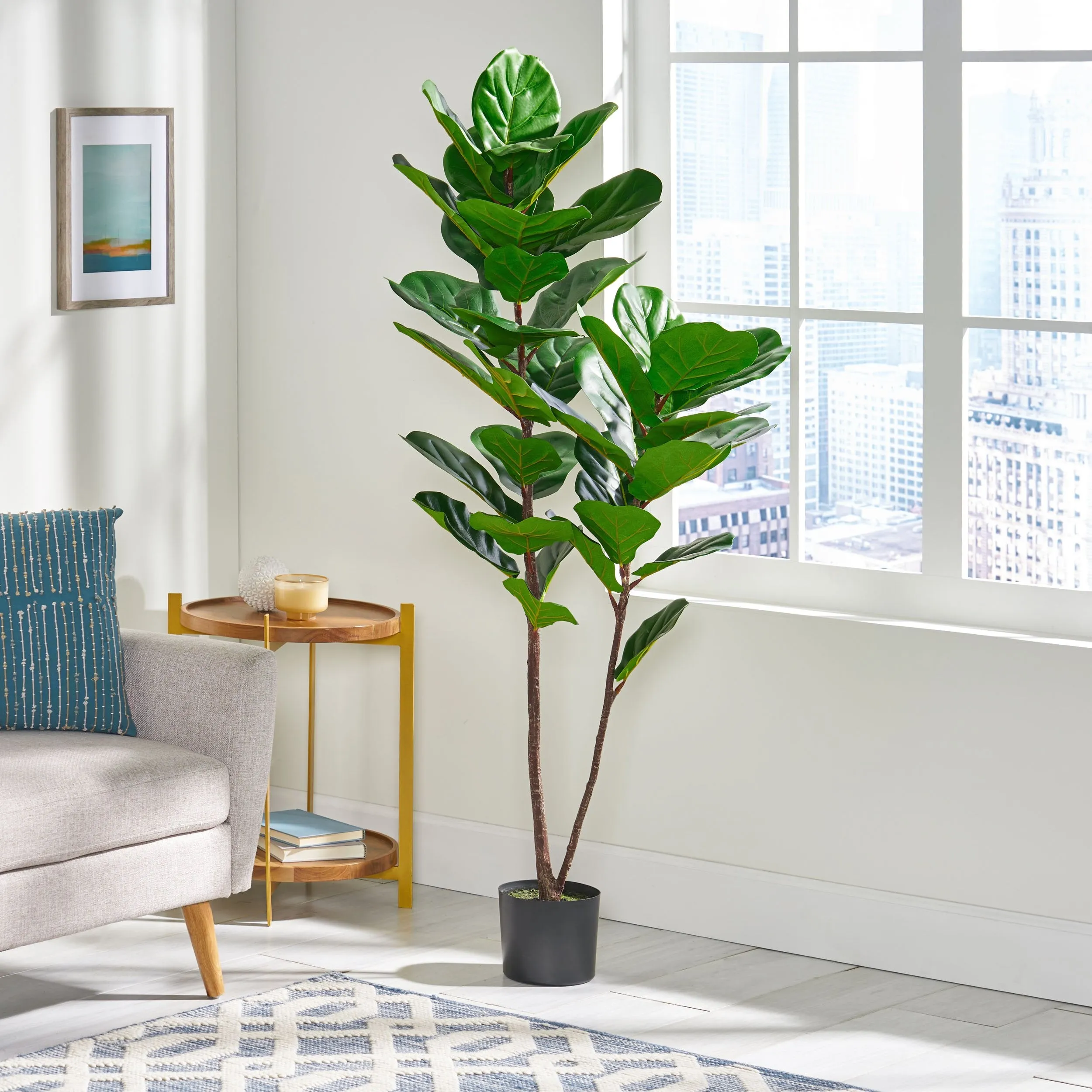 Artificial Fiddle-Leaf Fig Tree - NH347313