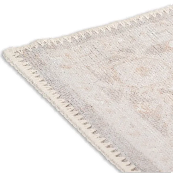 Aura Beige/Gold Washable Rug