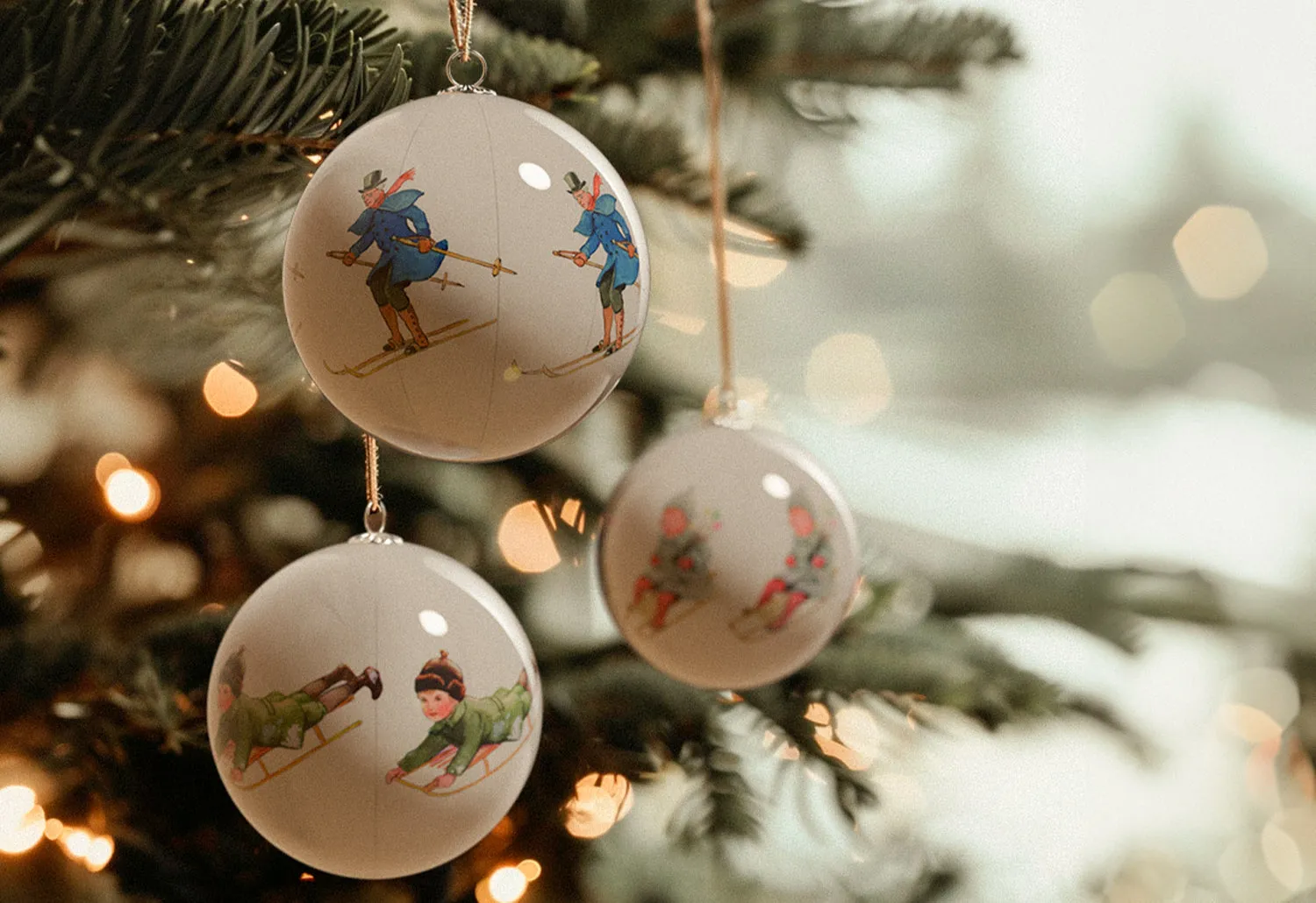 Beskow Christmas Baubles | Uncle Blue Skier