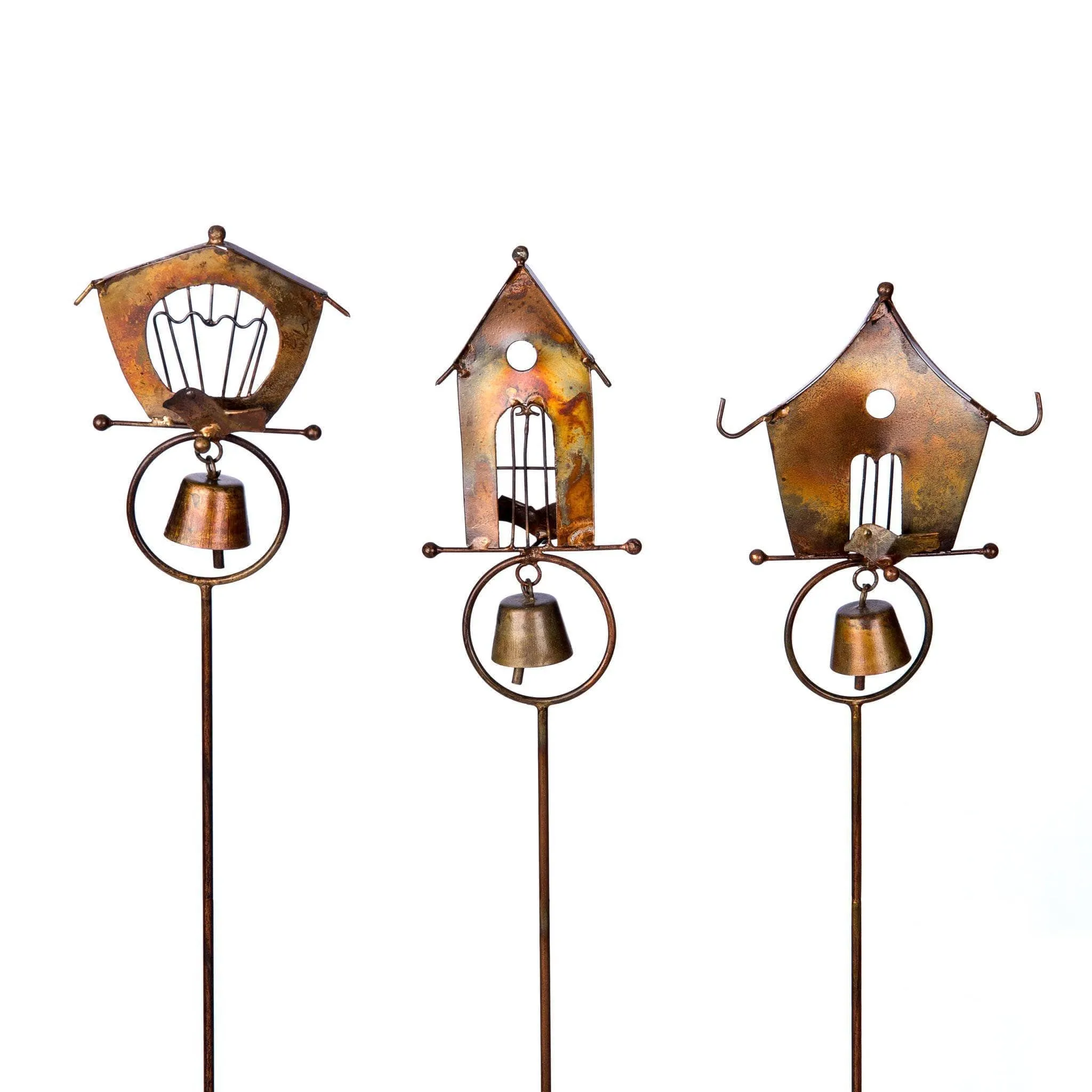 Bird House Garden Decor Stakes