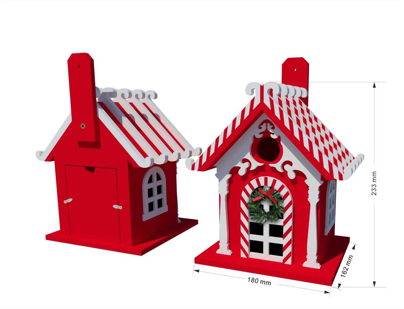 Candy Cane Birdhouse