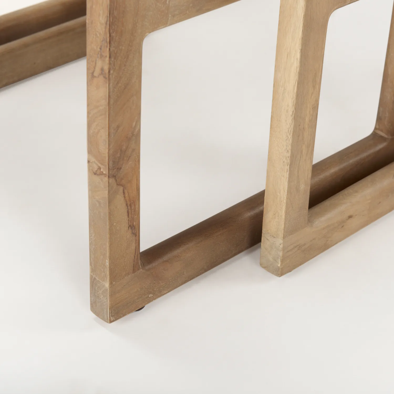 Cannes Natural Wood Nesting Side Table Set