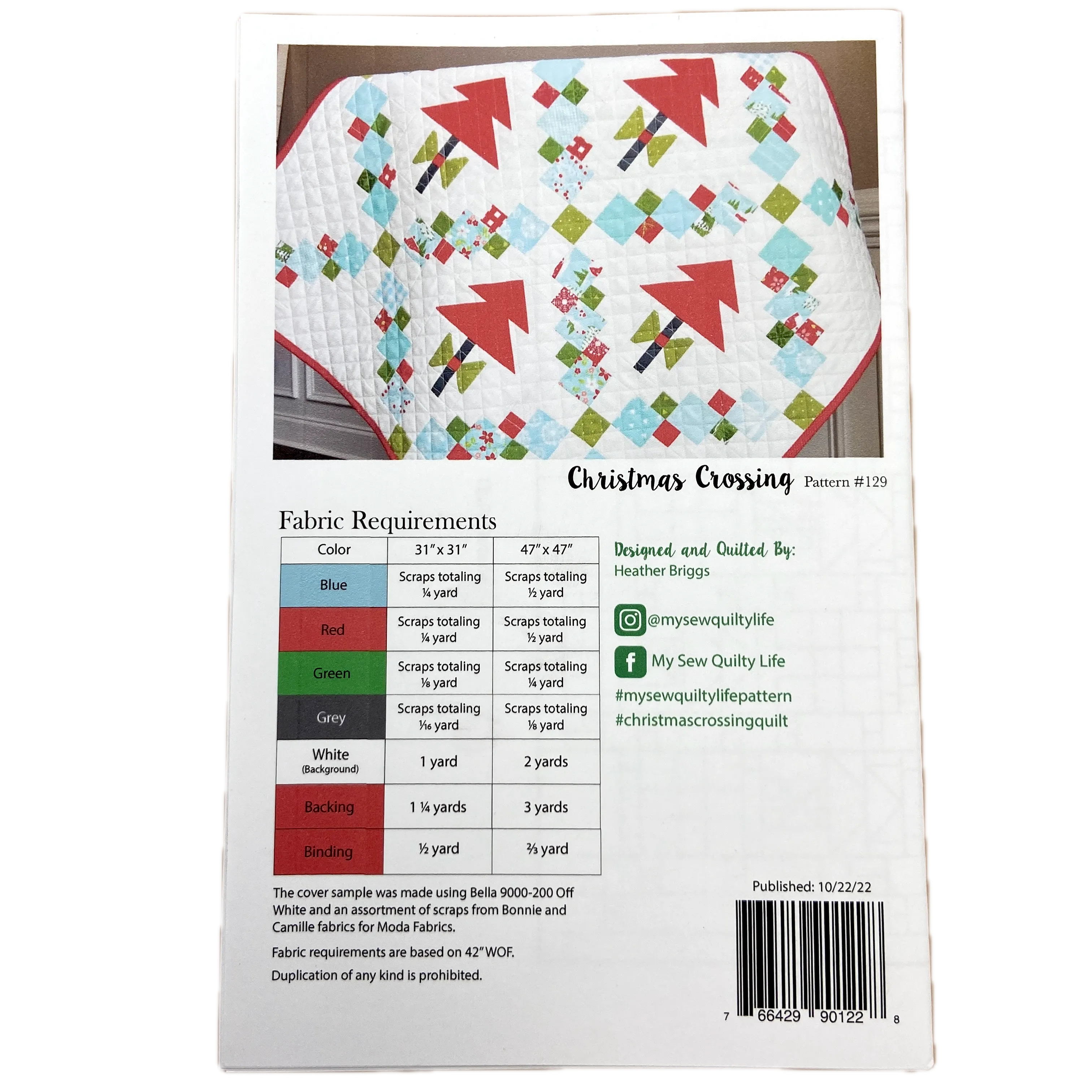 Christmas Crossing | My Sew Quilty Life | Quilt Pattern