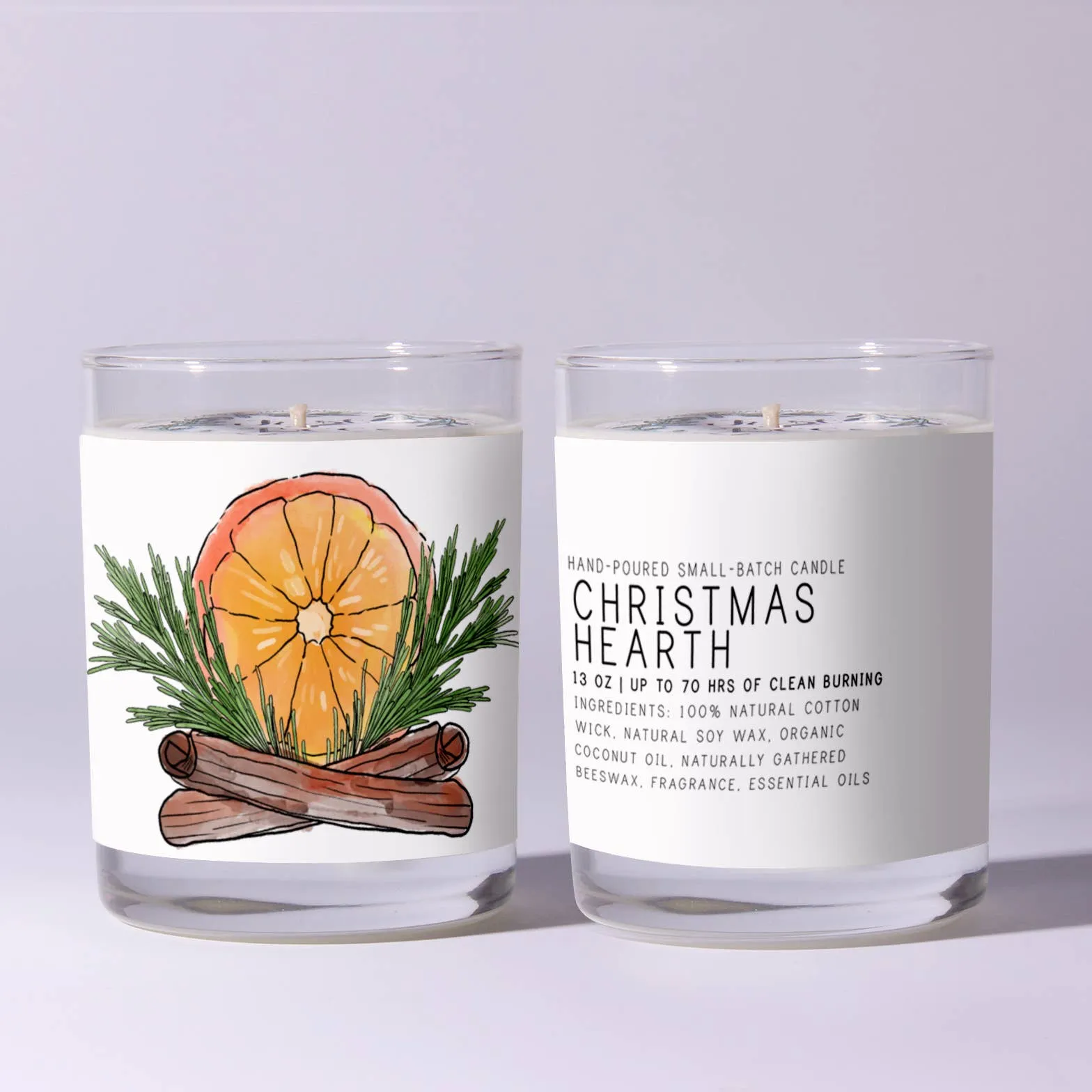 Christmas Hearth Just Bee Candle