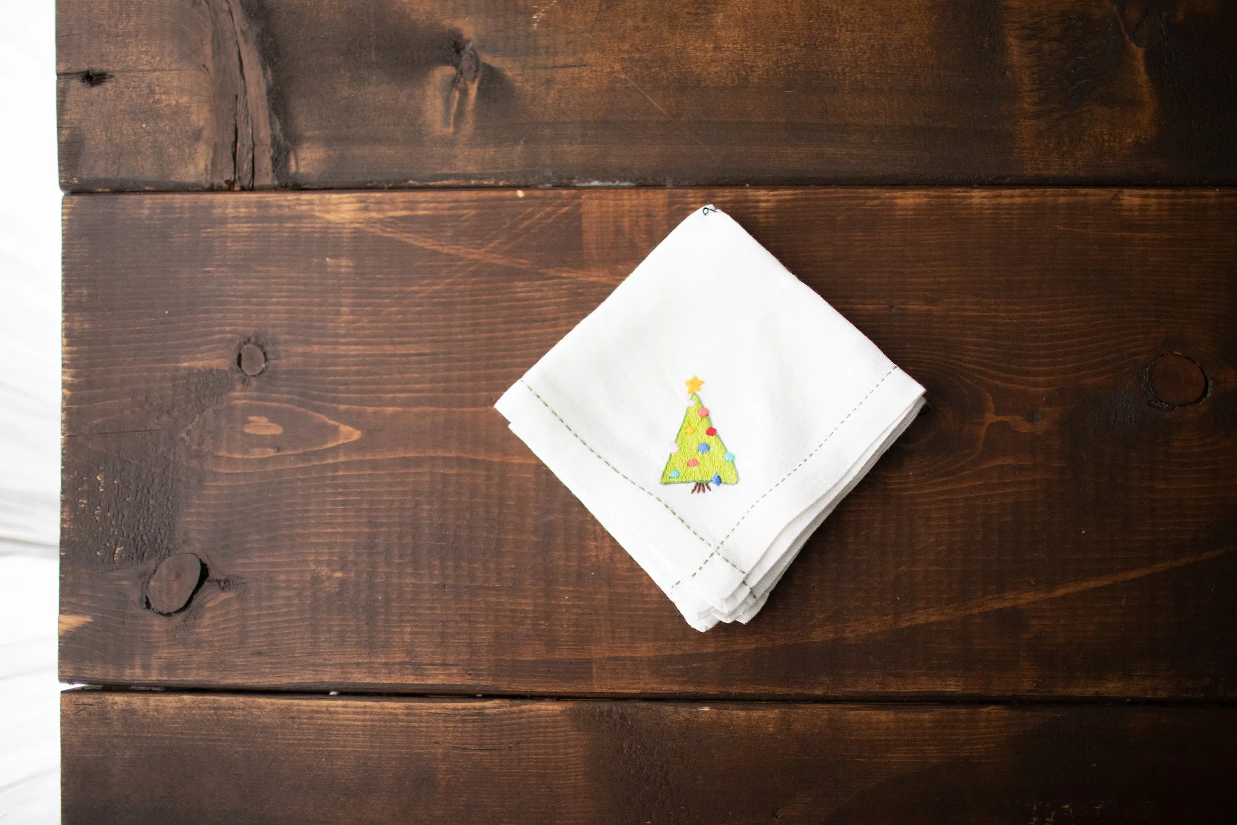 Christmas Tree Cocktail Napkins (set of 4)