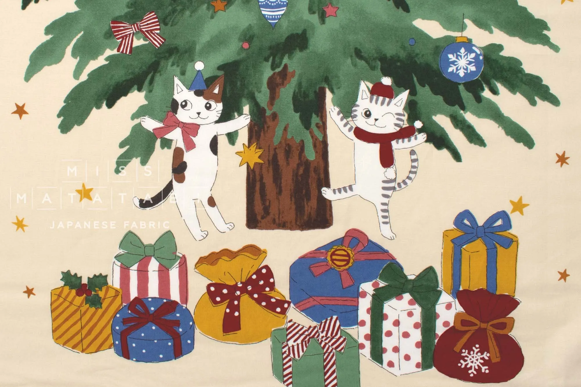 Christmas Tree Kitties Panel