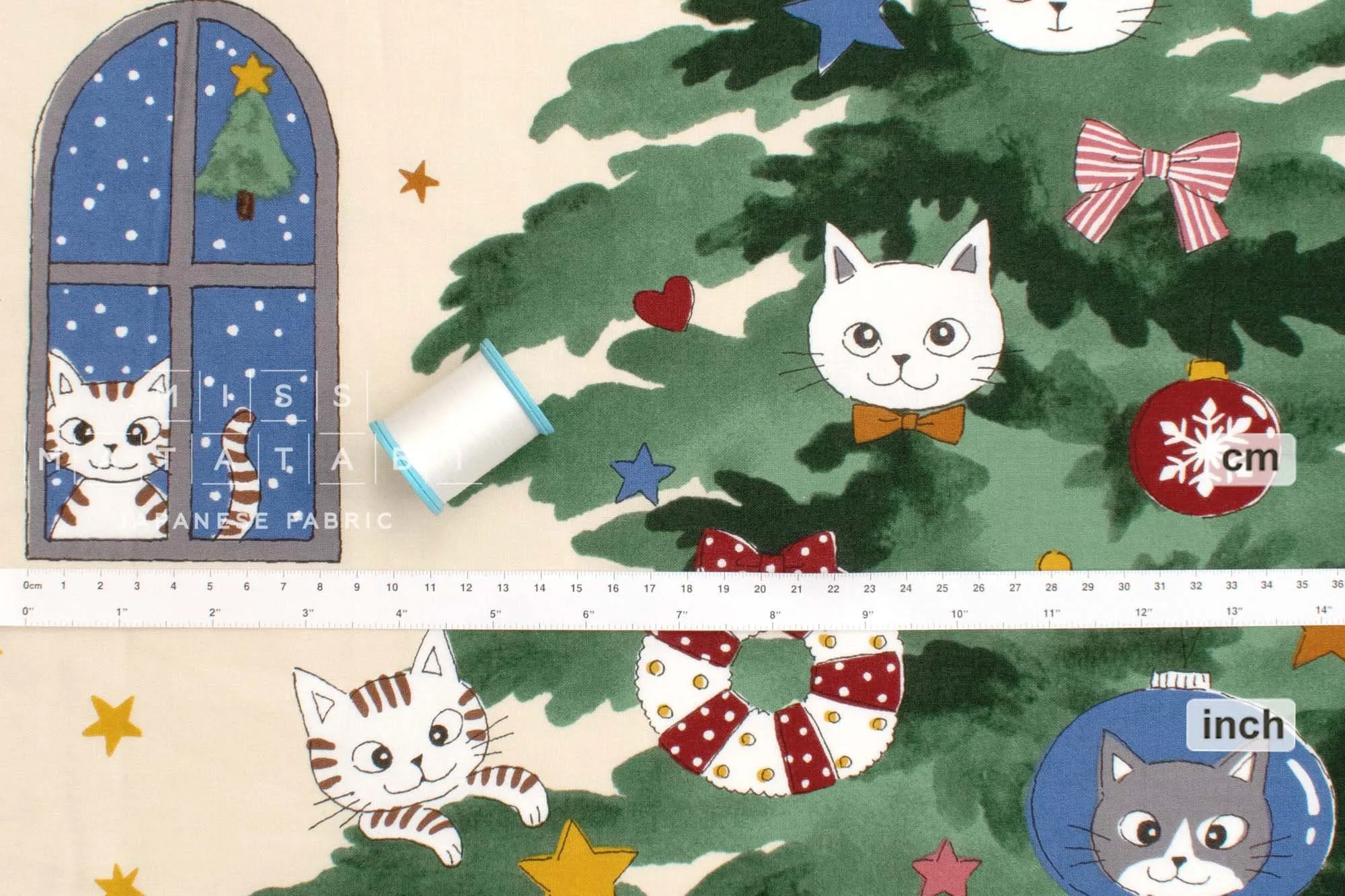 Christmas Tree Kitties Panel