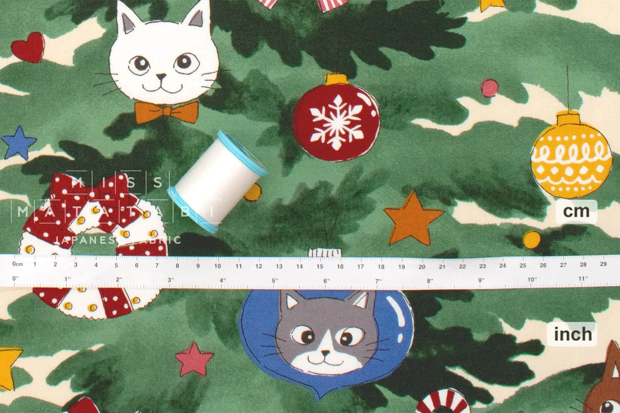 Christmas Tree Kitties Panel