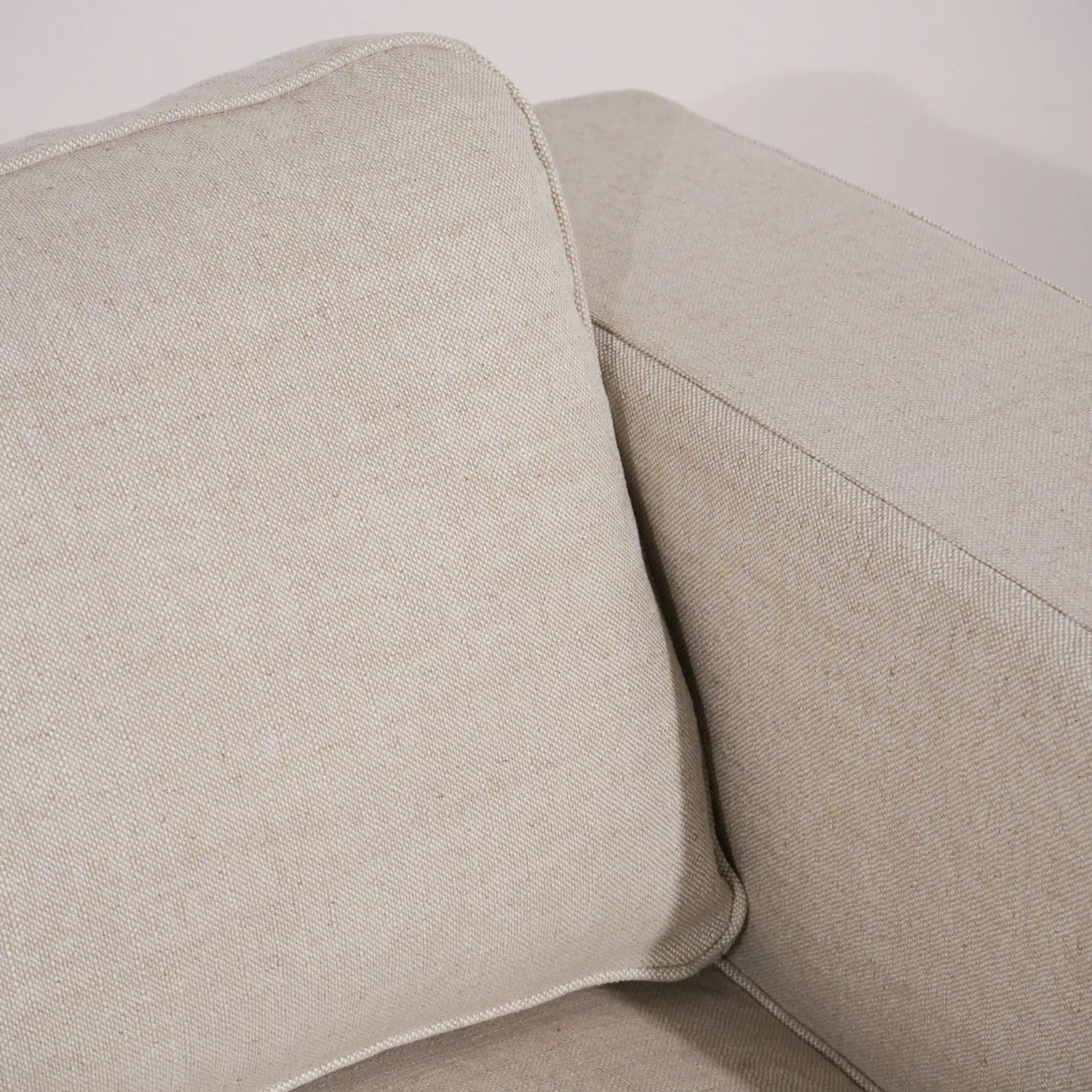 Denver 86" Natural Linen Slipcover Sofa