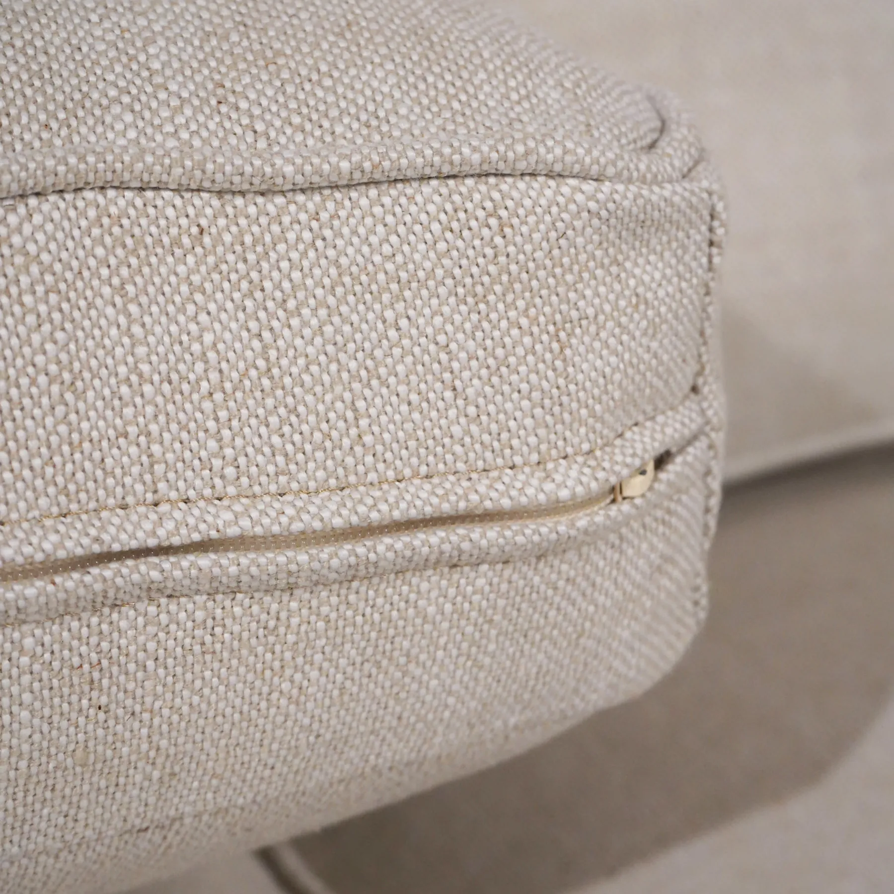 Denver 86" Natural Linen Slipcover Sofa