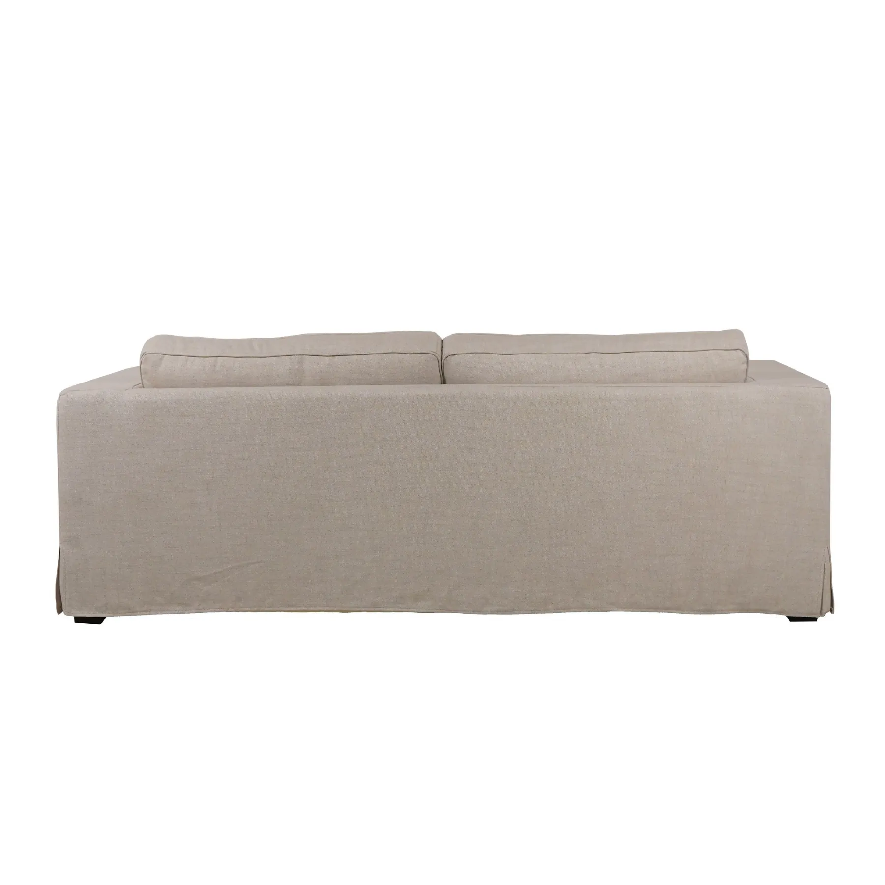 Denver 86" Natural Linen Slipcover Sofa