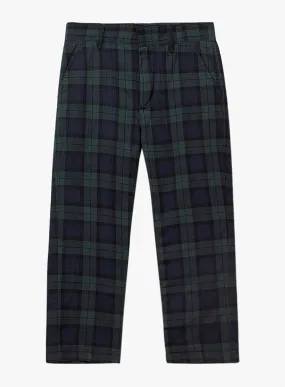 Donald Trousers in Navy Tartan