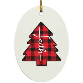 Faith Oval Ornament