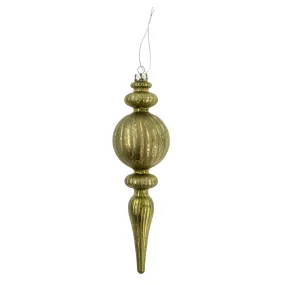 Glimmer Green Spindle Ornament