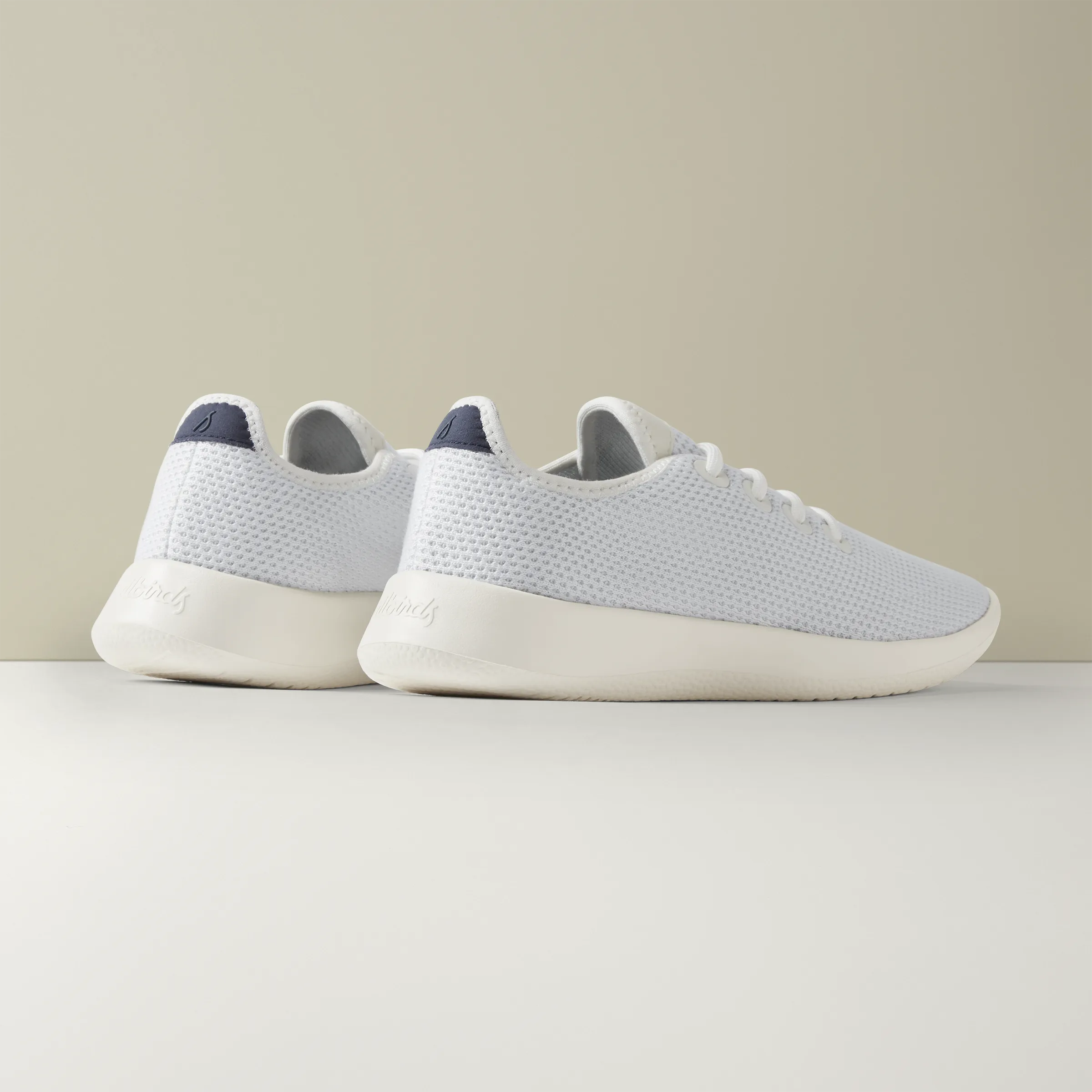 Men's Tree Runners - Blizzard/True Navy (Natural White Sole)