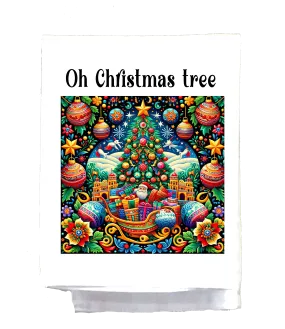 Mexican, Christmas, Dish Towel, Oh Christmas Tree