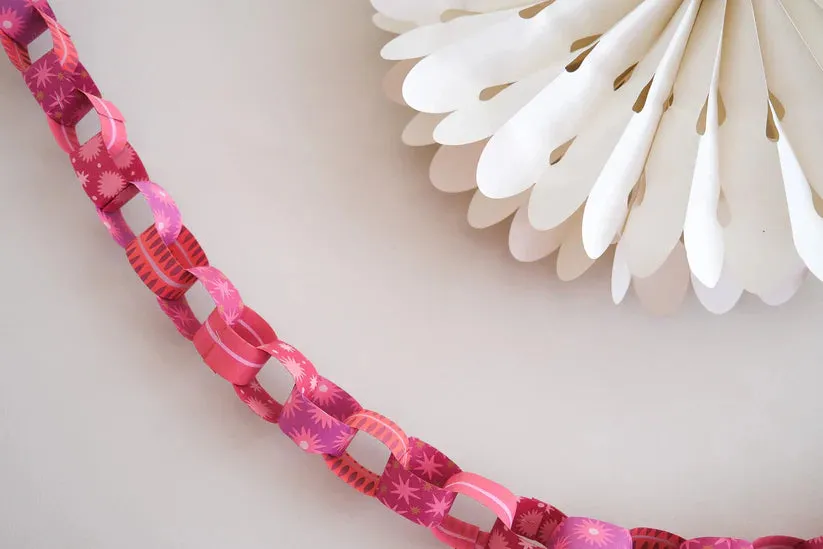 Pink Paper Chain Kit by East End Press