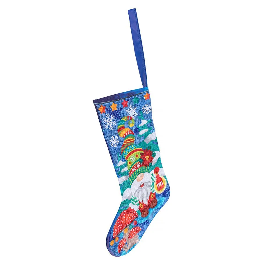 "A Gonky Christmas" Crystal Art Christmas Stocking