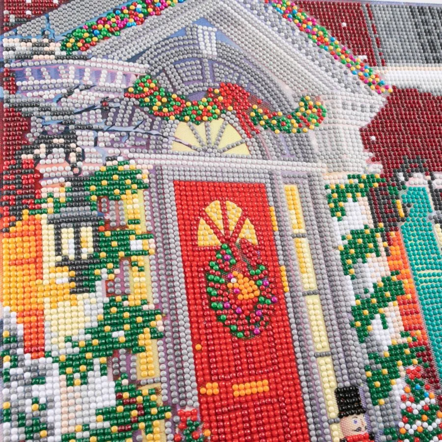 "Christmas House" Crystal Art Kit 40x50cm