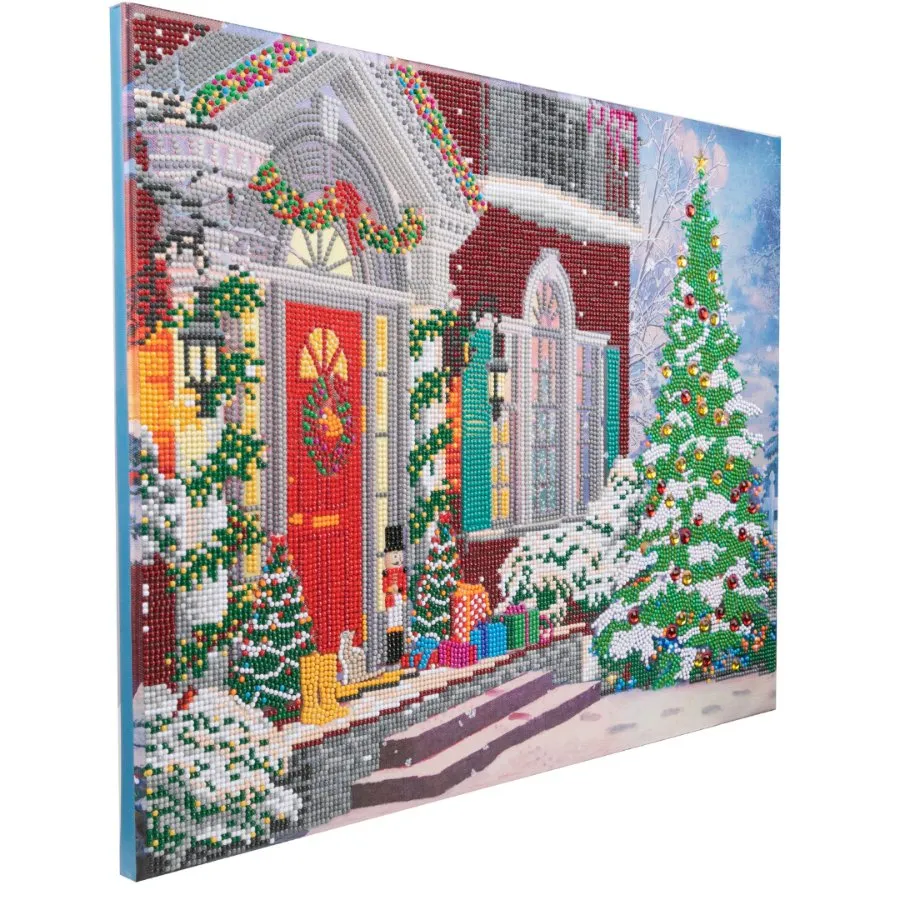 "Christmas House" Crystal Art Kit 40x50cm