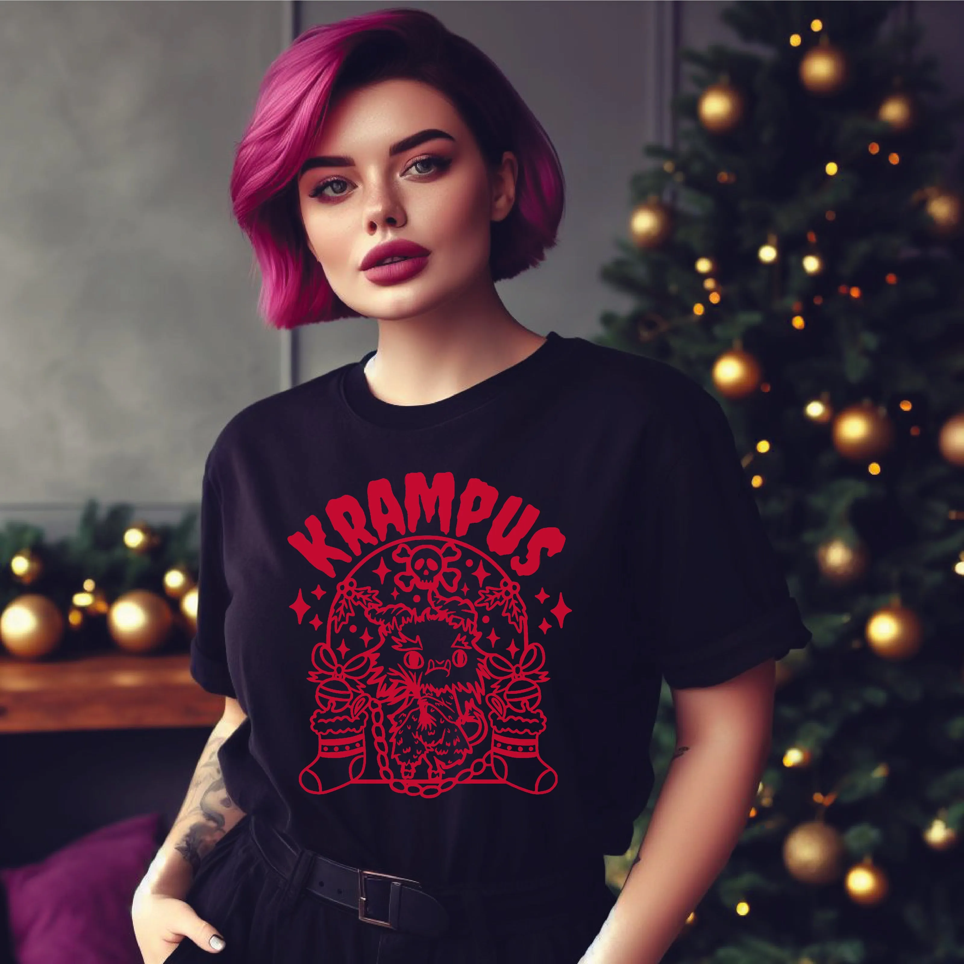 "Krampus" Spooky Holiday Tee - Unisex Shirt