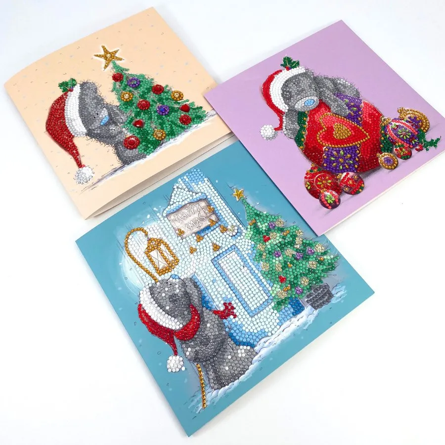 "Season Sparkle" Tatty Teddy Crystal Art Card