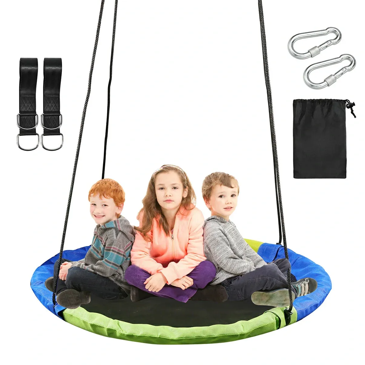 Round Saucer Swing for Kids Outdoor 40"/43"