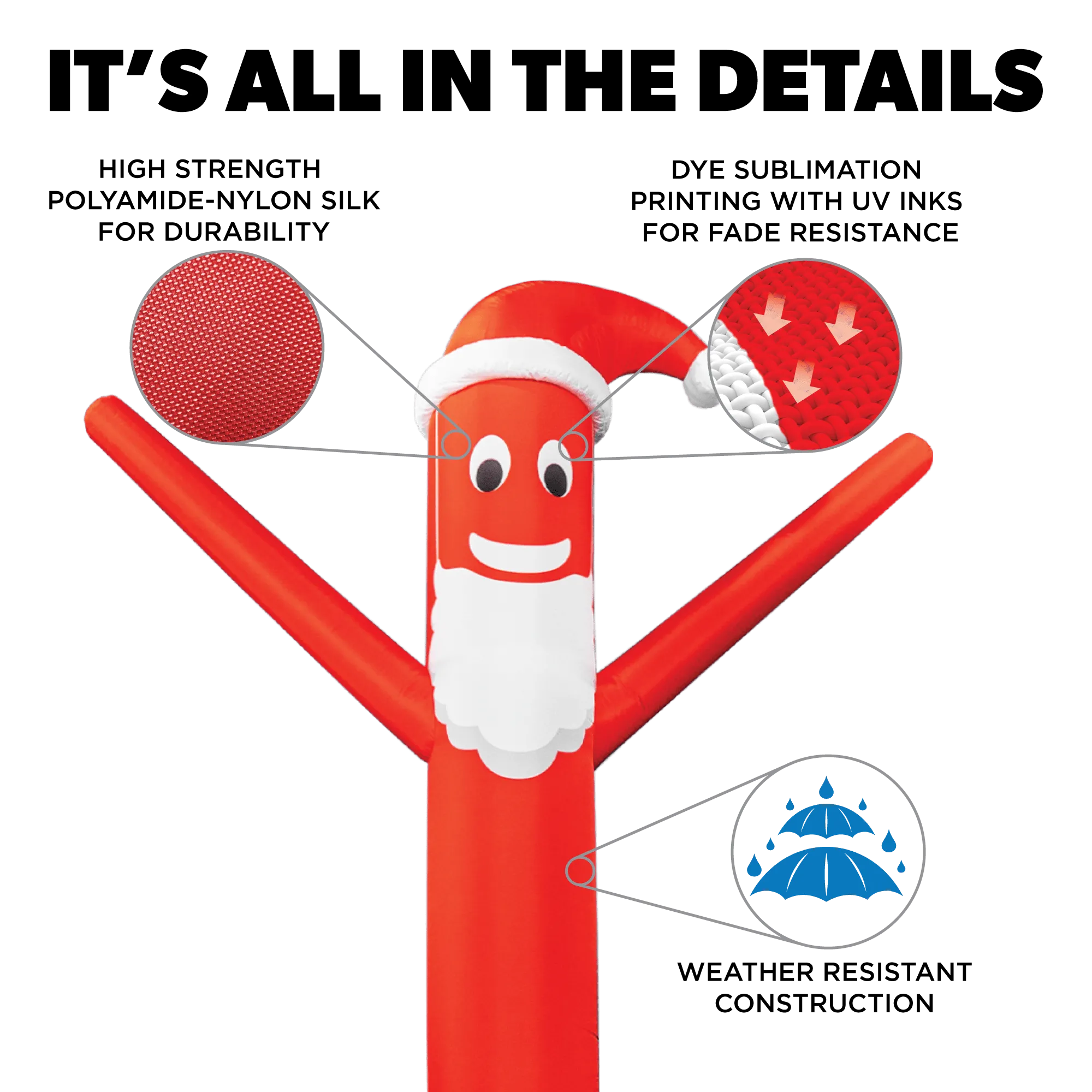 Santa Disguise Air Dancers® Inflatable Tube Man