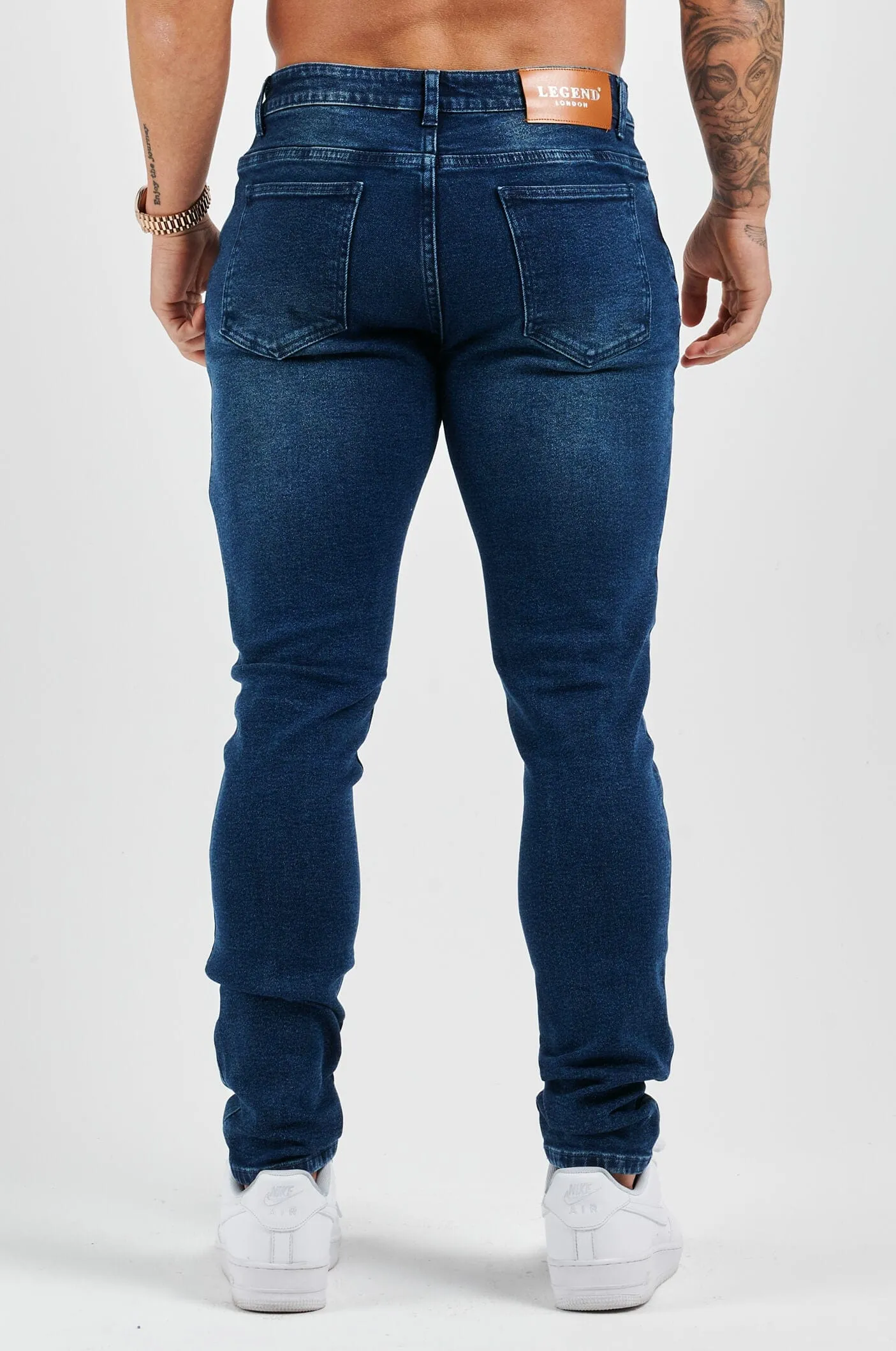 SLIM FIT JEANS 2.0 - DARK INDIGO FADED