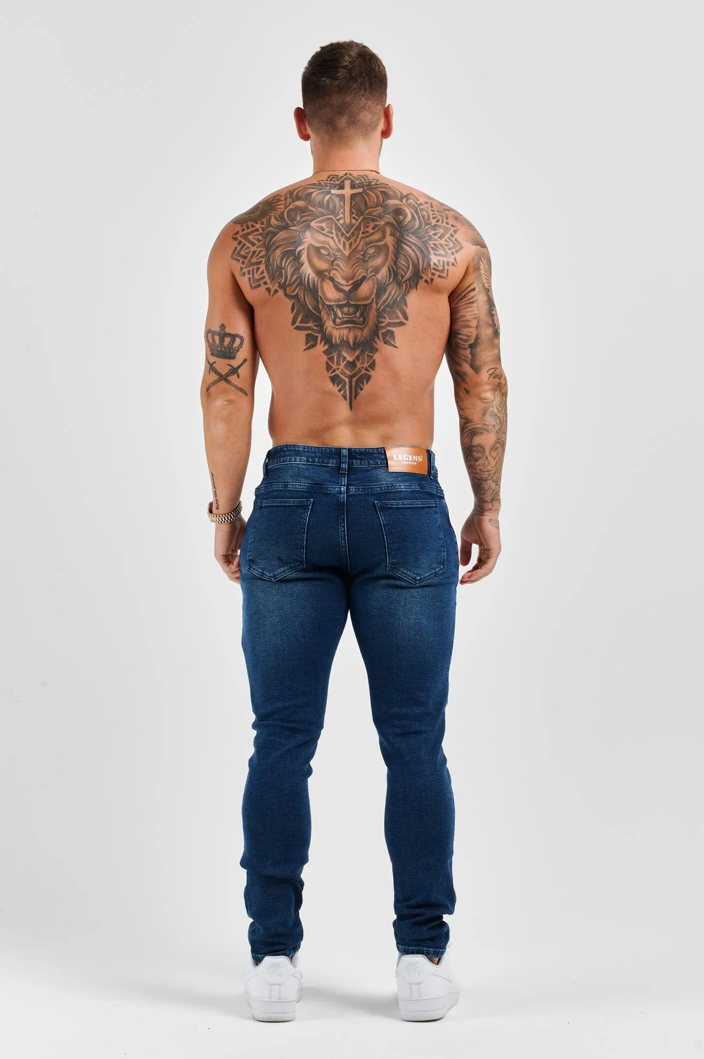 SLIM FIT JEANS 2.0 - DARK INDIGO FADED