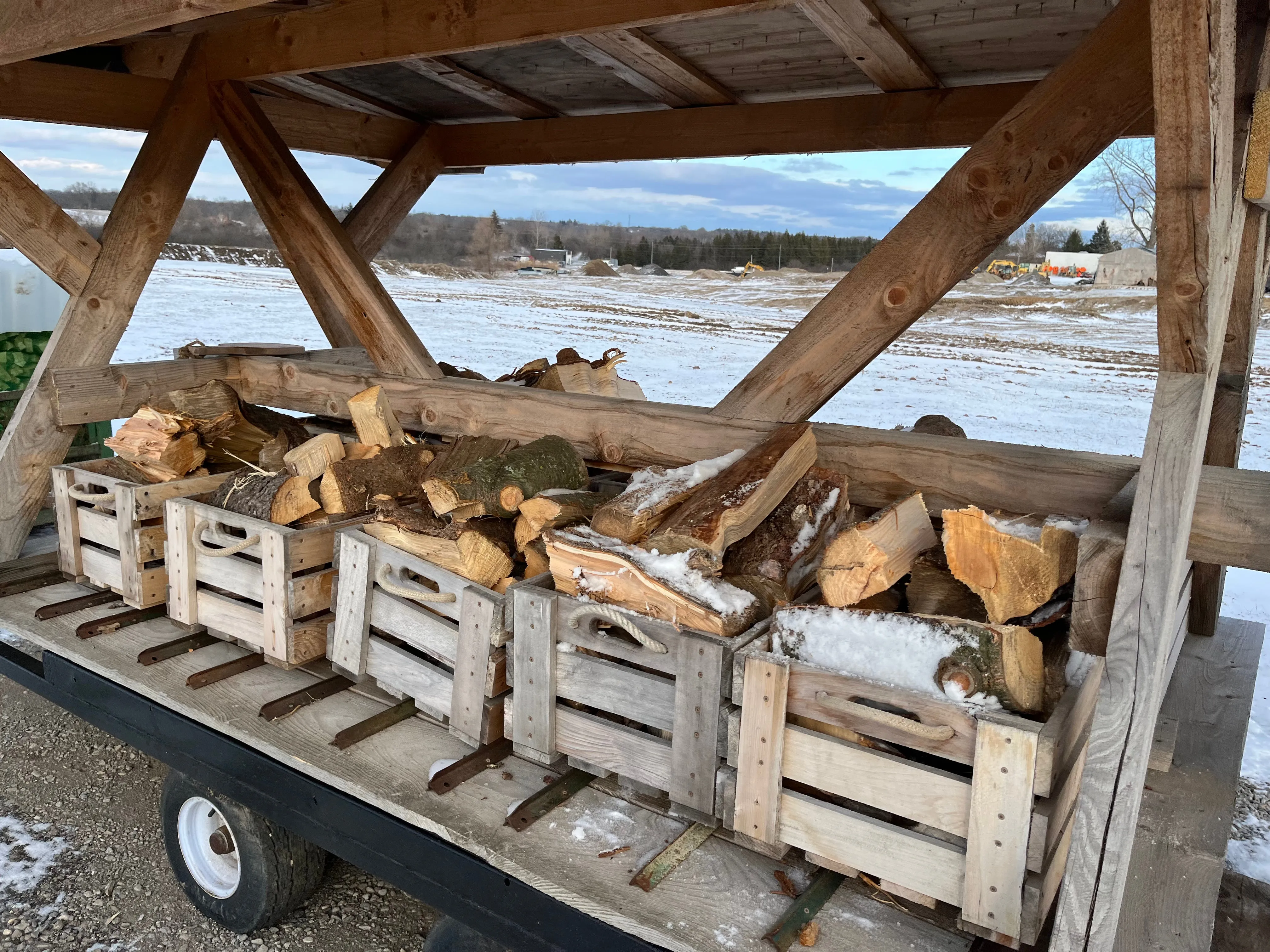 Small Bin of Firewood