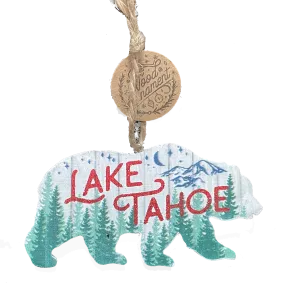 Souvenir Ornament Starry Night Bear Ornament, Lake Tahoe